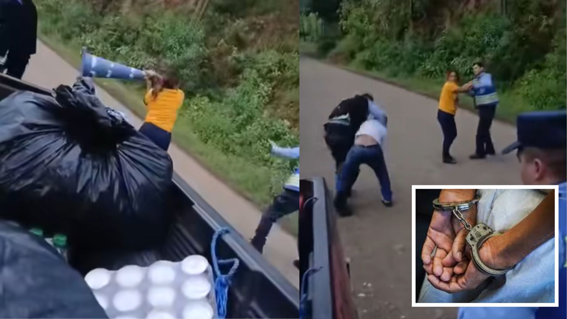 Enfrentamiento en Olancho: ¿Qué originó pelea entre policías y una pareja?