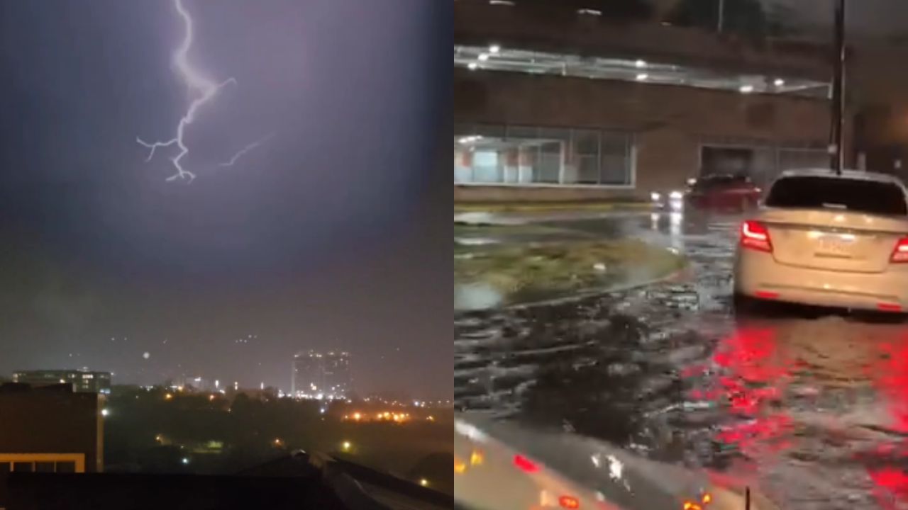 Calles inundadas, truenos y caos dejó la tormenta eléctrica que arreció en Honduras