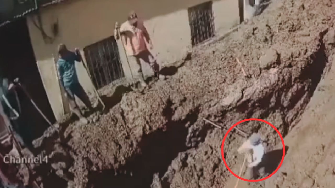 '¡Vivos, pues!': Así fue momento en que trabajador quedó soterrado mientras laboraba