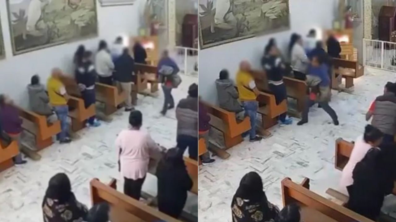 VIDEO: Feligrés oraba en una iglesia cuando hombre intentó asesinarlo