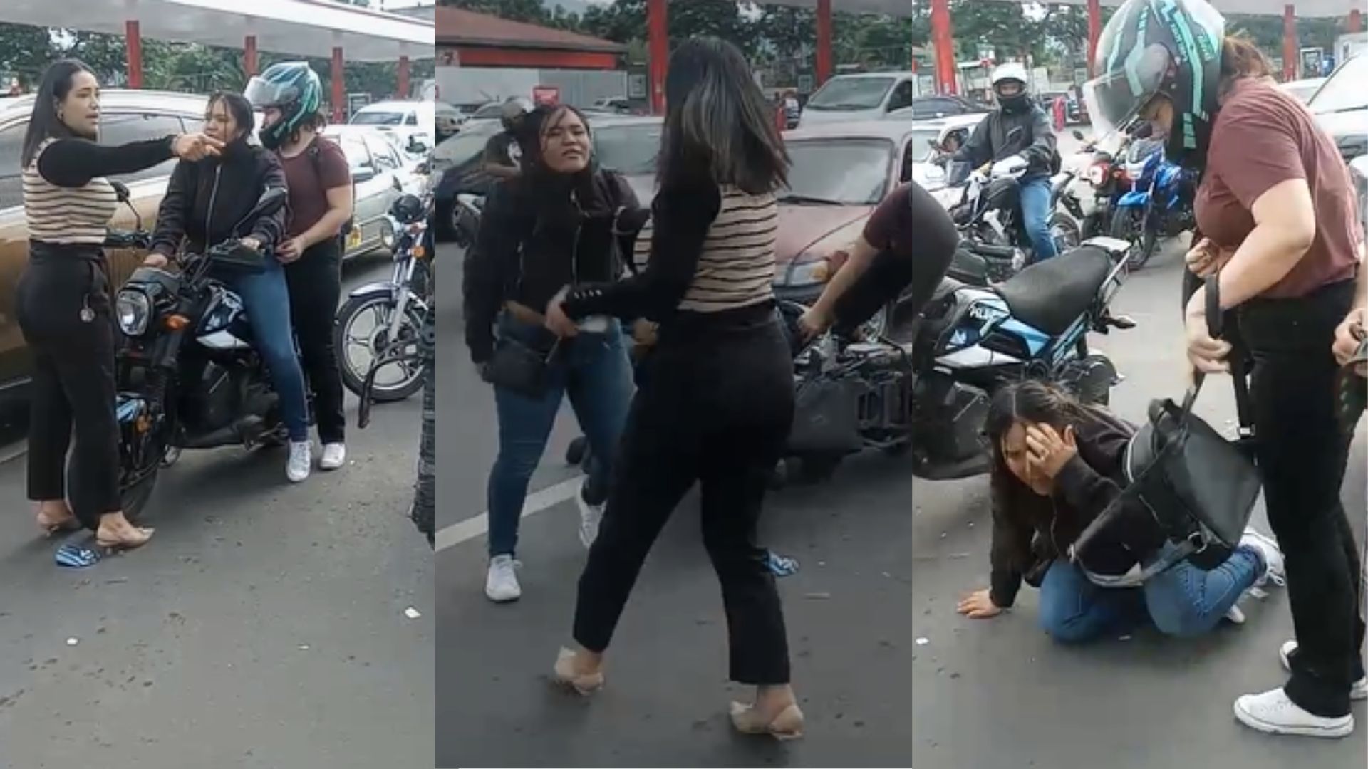 'No te salvas, hija de pu**': mujeres se van a los golpes por accidente en Tegucigalpa