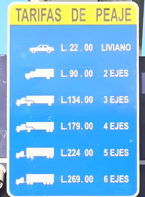 Tarifas de peaje