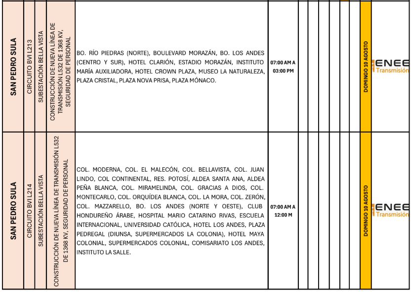 Lista de colonias que no tendrán luz pasado mañana