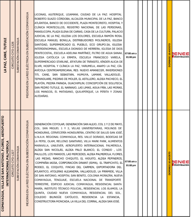 Lista de colonias que no tendrán luz pasado mañana