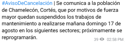 Comunicado del Ministerio Público