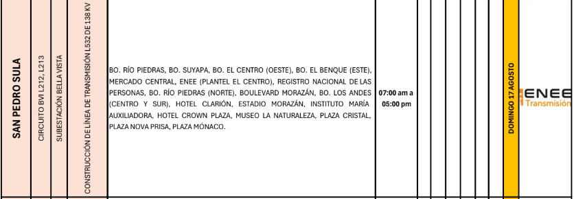 Lista de colonias que no tendrán luz pasado mañana