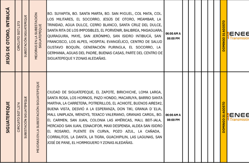 Lista de colonias que no tendrán luz pasado mañana