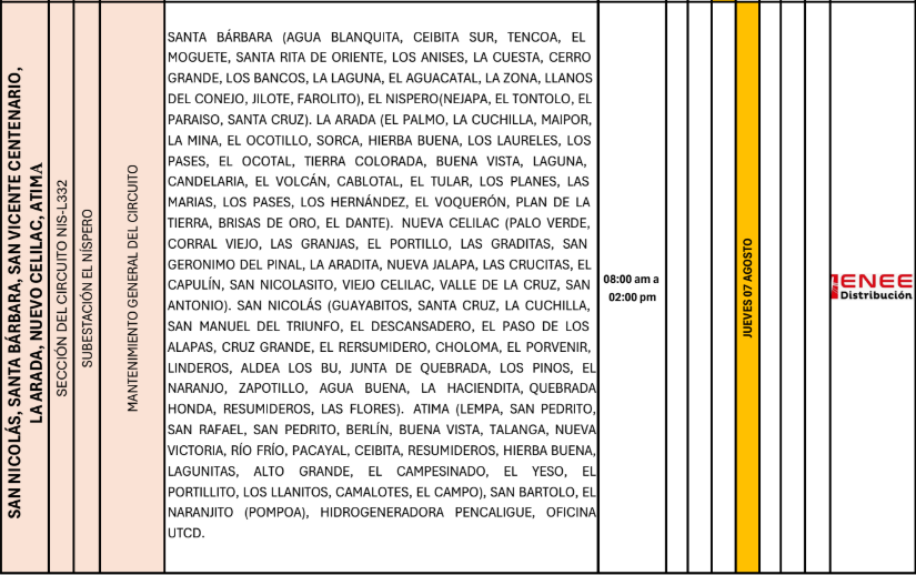 Lista de colonias que no tendrán luz pasado mañana