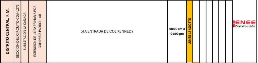 Lista de colonias que no tendrán luz pasado mañana