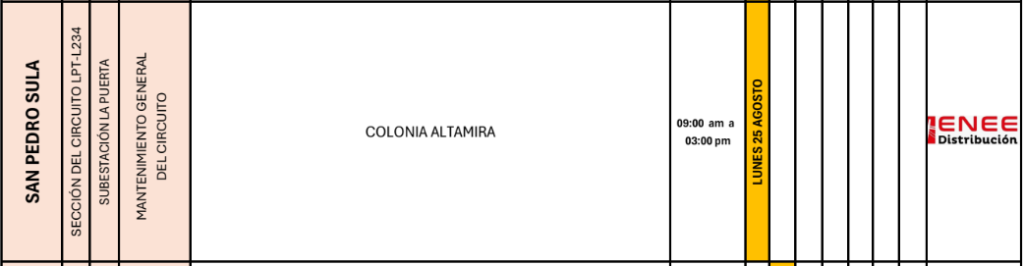 Lista de colonias que no tendrán luz pasado mañana