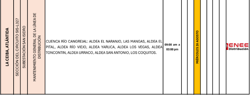 Lista de colonias que no tendrán luz pasado mañana