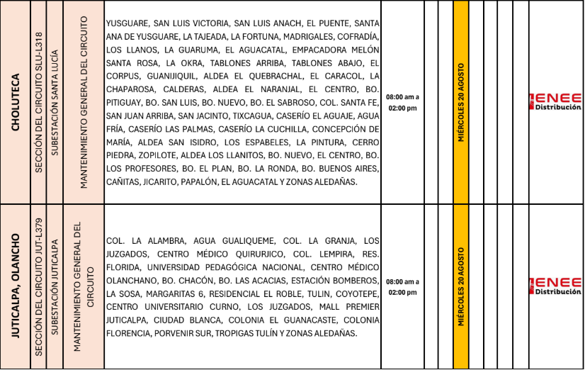 Lista de colonias que no tendrán luz pasado mañana