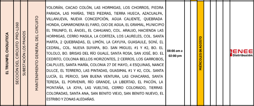 Lista de colonias que no tendrán luz pasado mañana