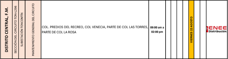 Lista de colonias que no tendrán luz pasado mañana