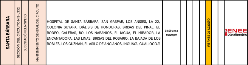 Lista de colonias que no tendrán luz pasado mañana