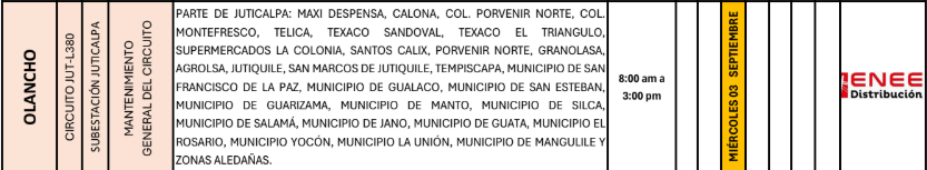 Lista de colonias que no tendrán luz pasado mañana