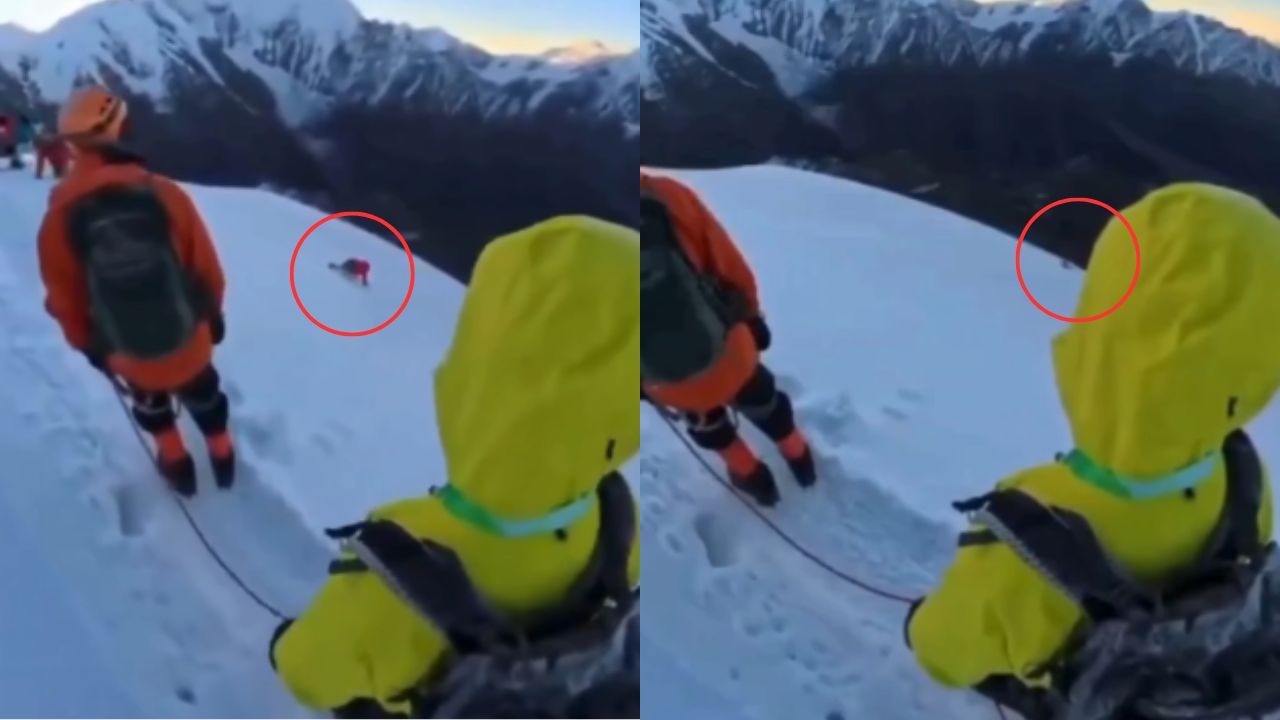 Vídeo sensible: Alpinista murió al caer tras soltarse de arnés para tomarse una foto