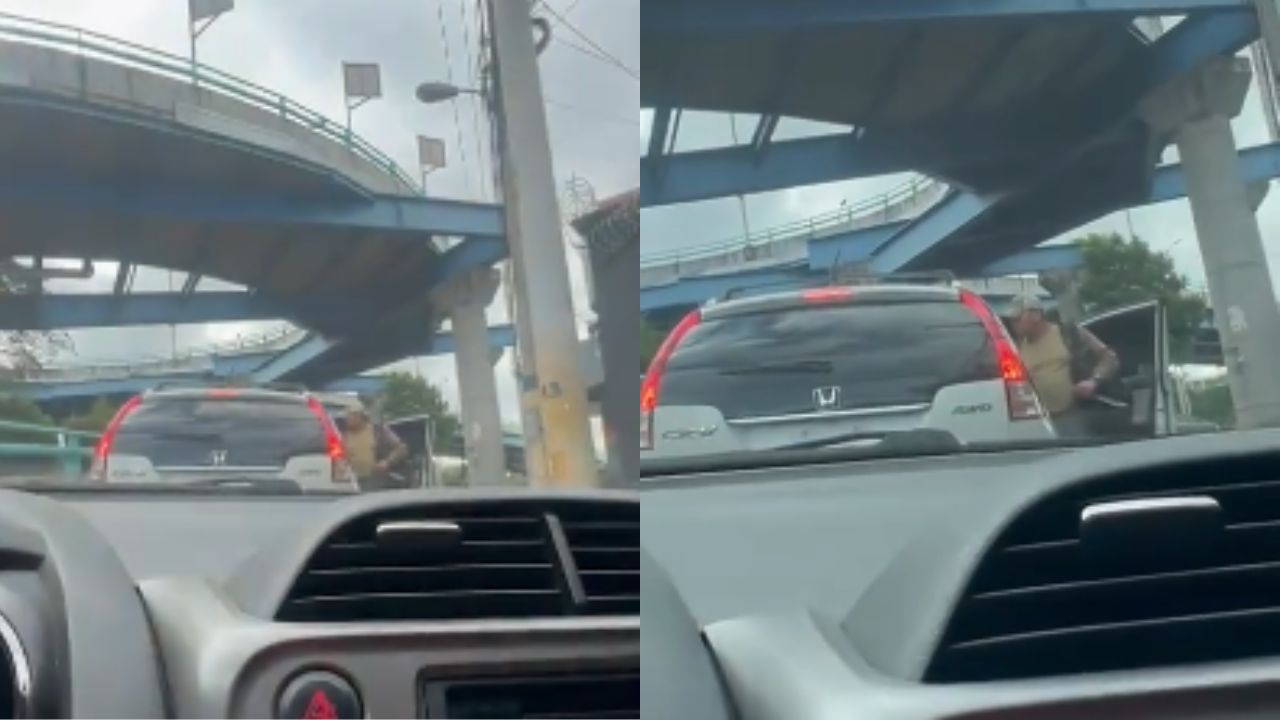 Con machete en mano, sujeto asaltó a ocupantes de un carro en Comayagüela