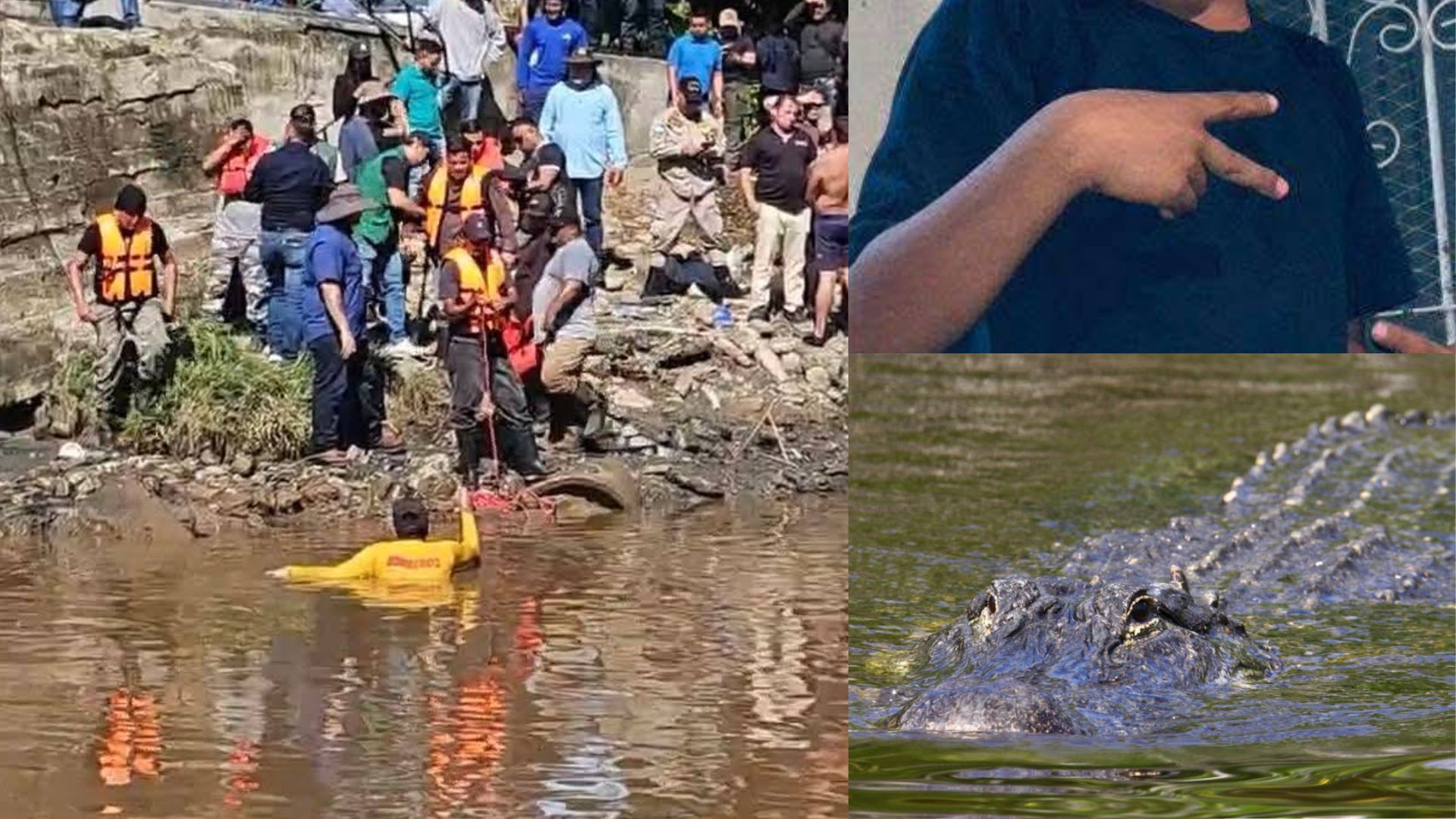 Entre la angustia y la alerta por cocodrilo, continúa la búsqueda de Elvis en SPS