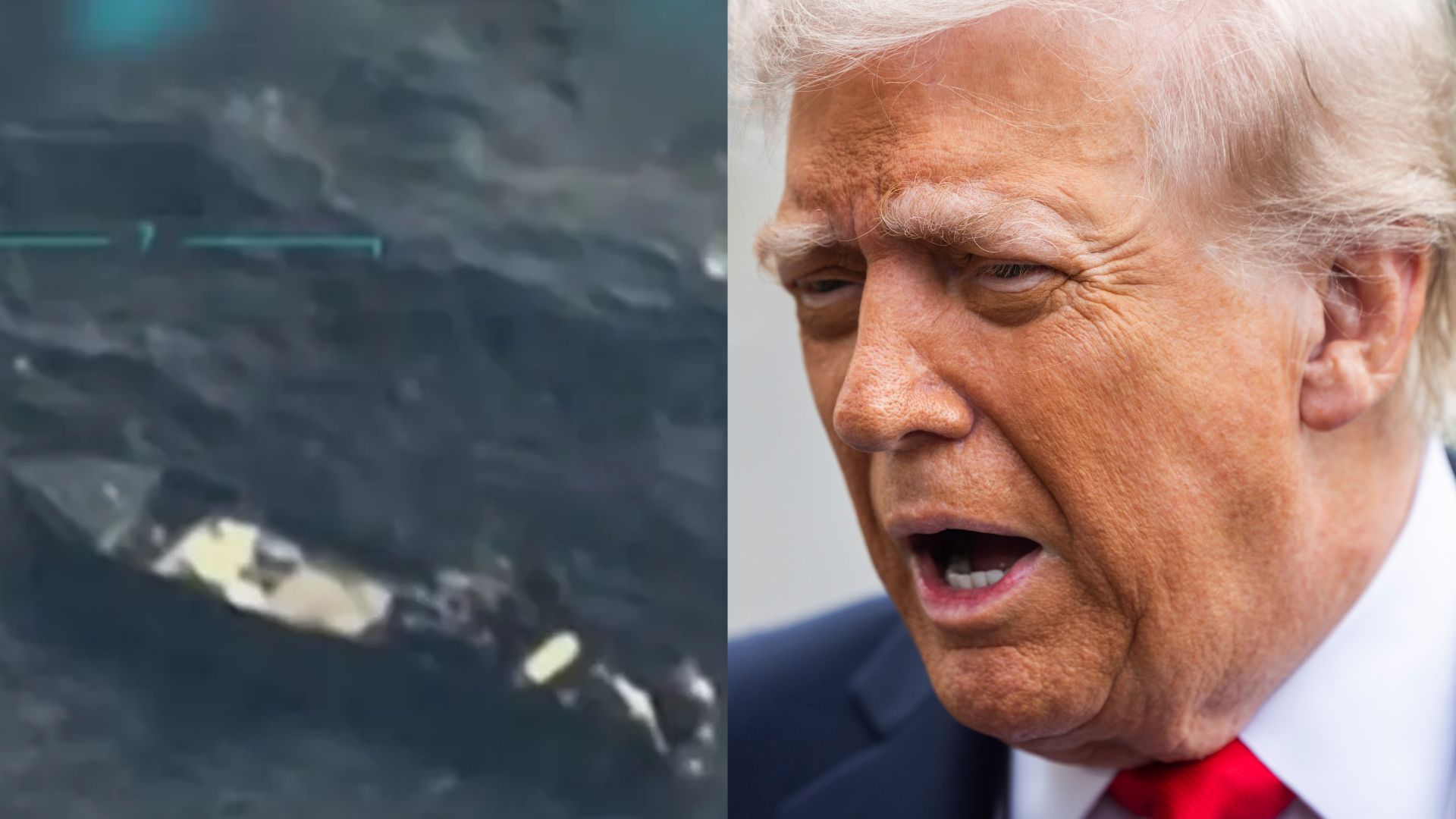 Trump asegura que EE.UU. atacó a una tercera embarcación con drogas en el mar Caribe