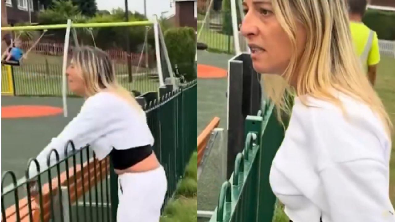 'No te atrevas': Madre regaña a su hijo, que hacía bullying de niño con autismo