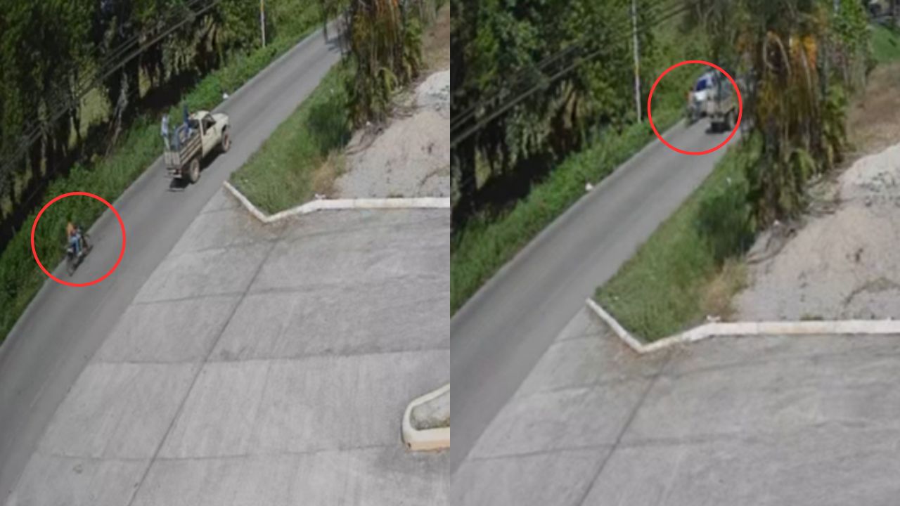 Dio varias vueltas en el aire: motociclista murió en accidente por ir en contravía