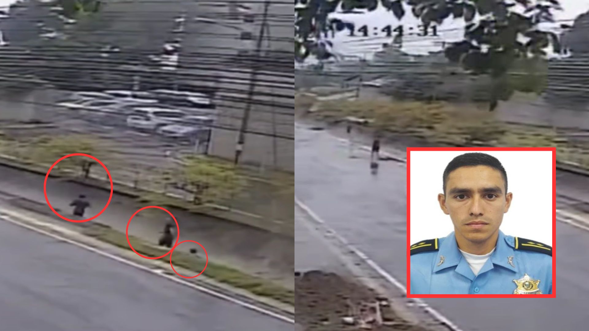 Video revela los minutos previos a la desaparición de niño y oficial en San Pedro Sula