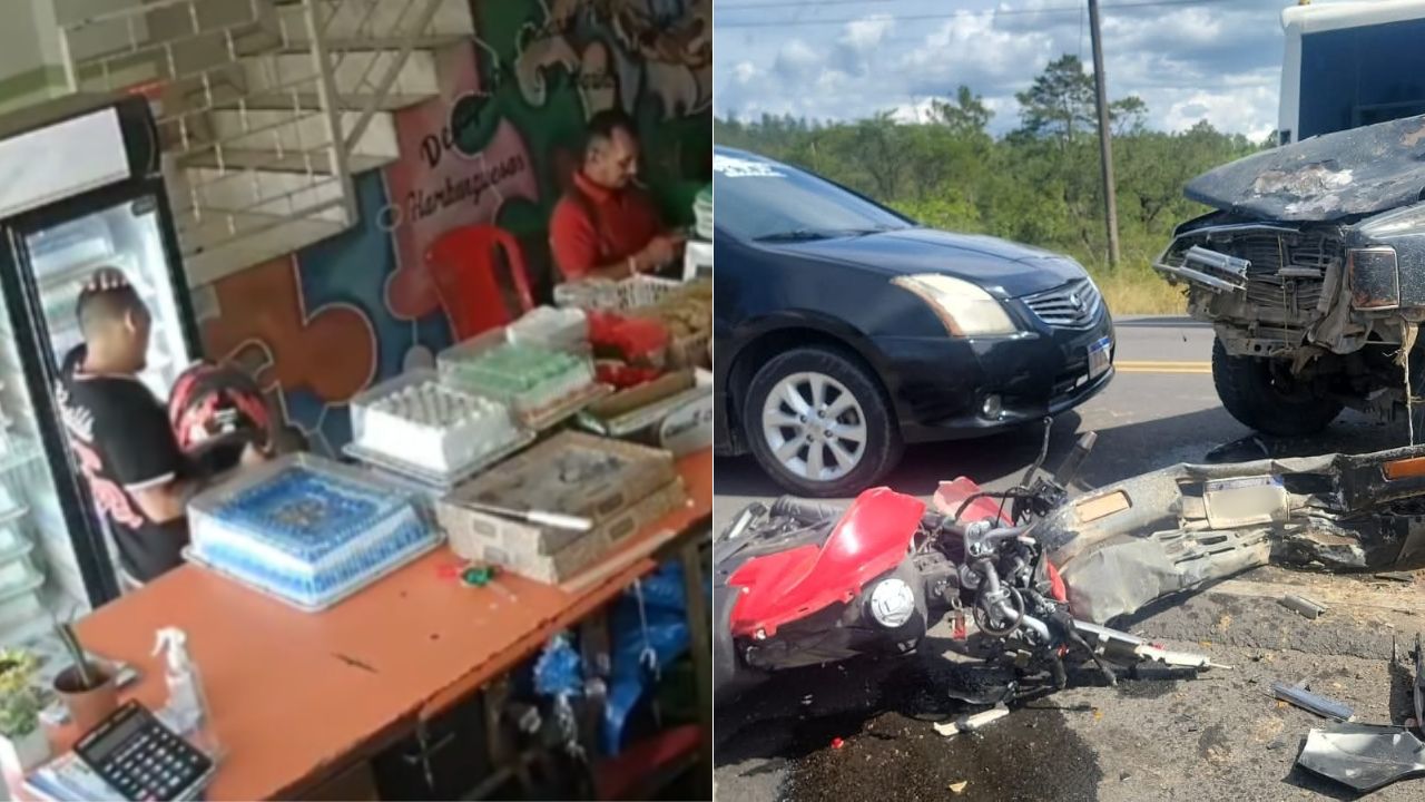 Video capta lo último que hizo motociclista antes de morir en accidente en Talanga