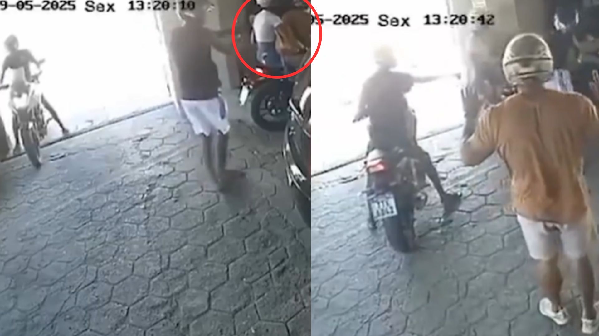 VIDEO: Asaltan a pareja que estaba por entrar a motel; les llevaron la moto