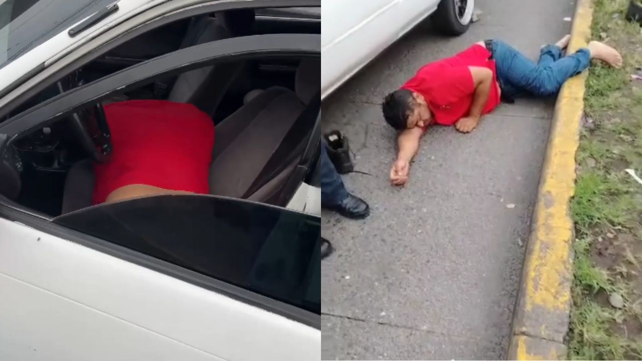 'Hasta se salió del carro': Taxista que se quedó dormido en pleno bulevar