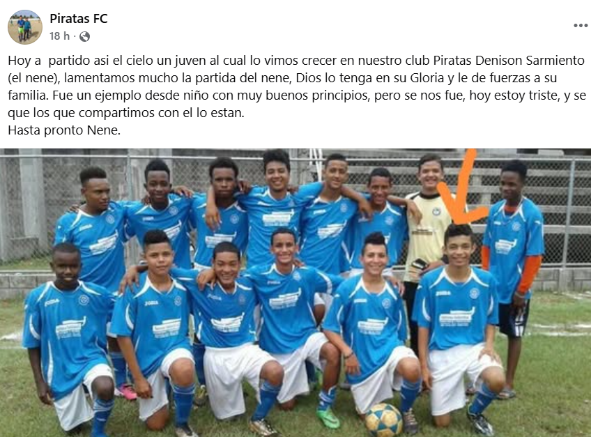 Captura de pantalla de la publicación