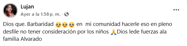 Captura de pantalla de la publicación