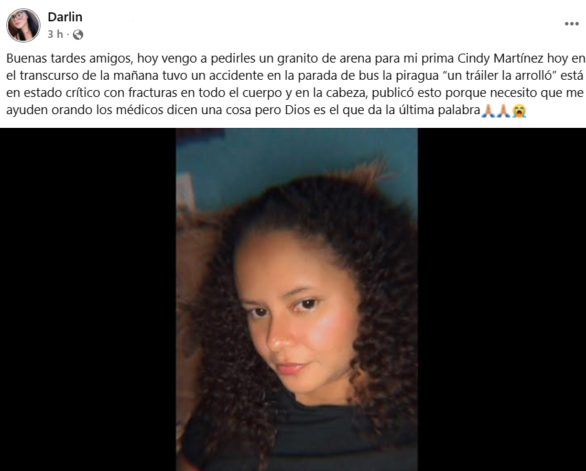 Captura de pantalla de la publicación