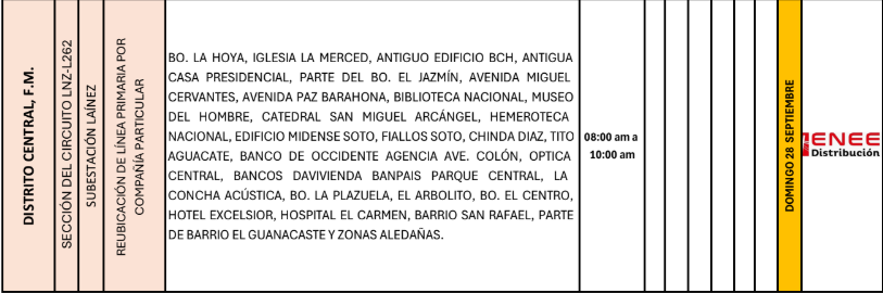 Lista de colonias que no tendrán luz pasado mañana