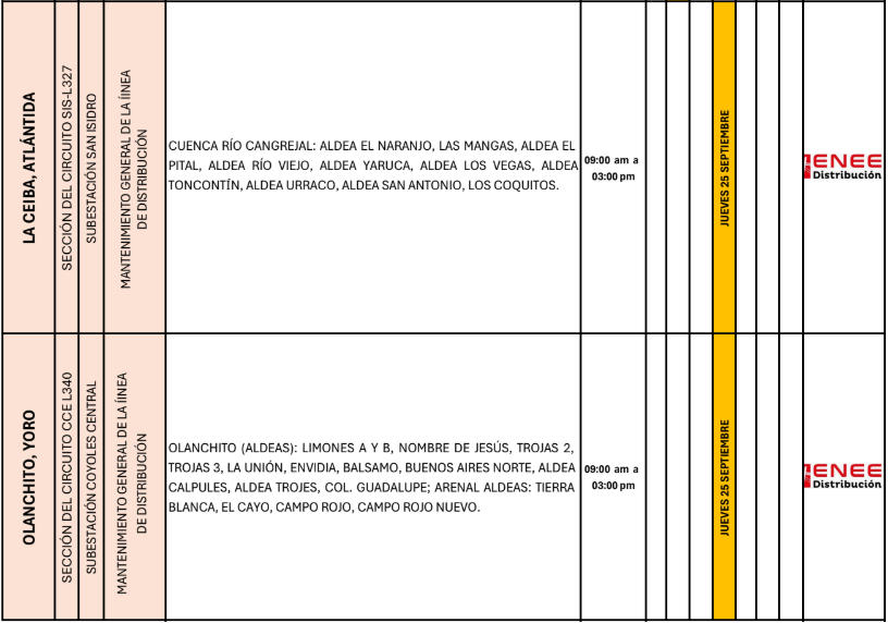 Lista de colonias que no tendrán luz pasado mañana