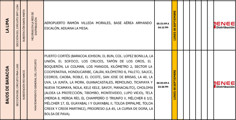Lista de colonias que no tendrán luz pasado mañana