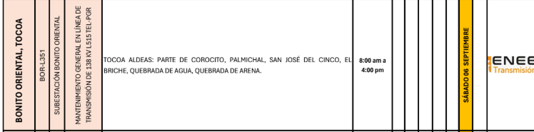 Lista de colonias que no tendrán luz pasado mañana