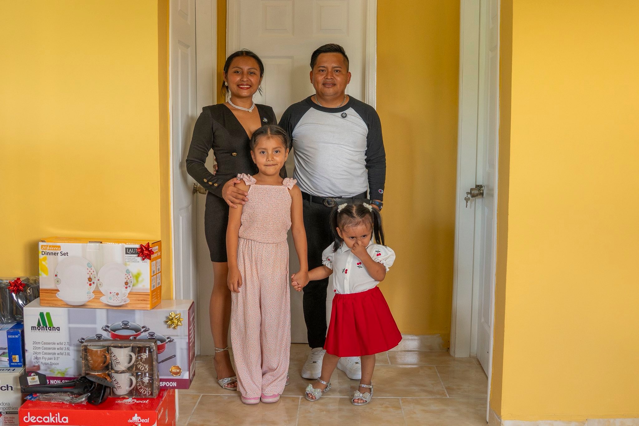 Fotos: Así luce la casa amueblada que recibió la pareja afectada por Koriun