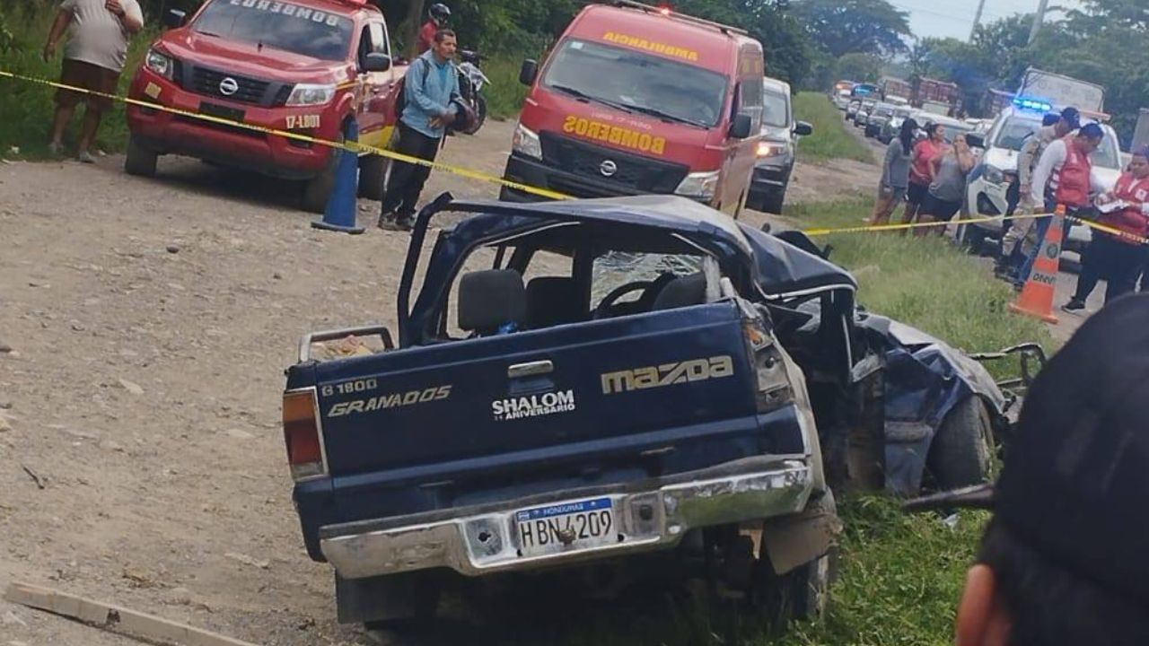Al menos dos muertos deja accidente de tránsito en Villanueva, Cortés