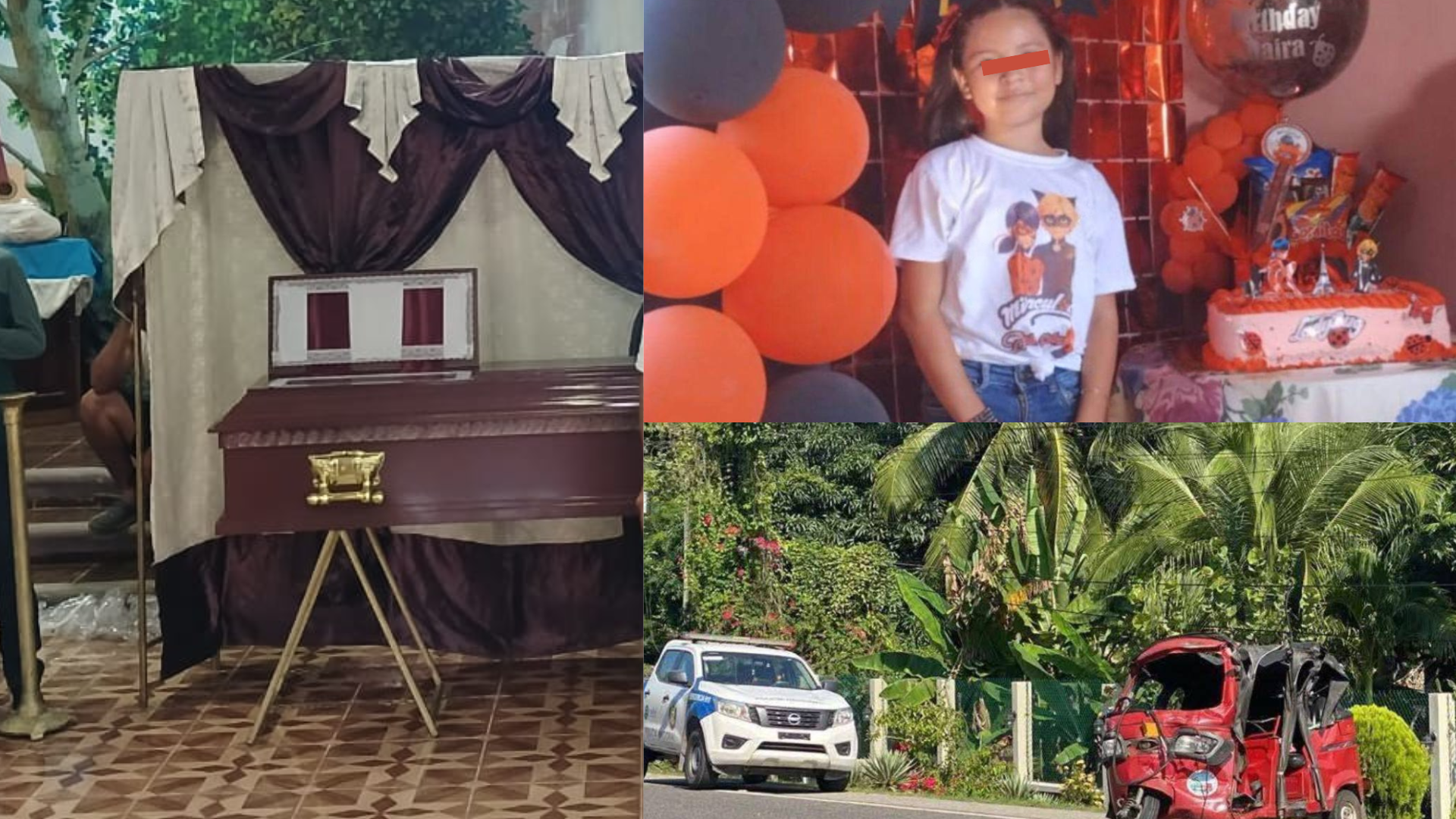 'Una tragedia': Daira pasó horas críticas tras accidente en Omoa; revelan causa de muerte