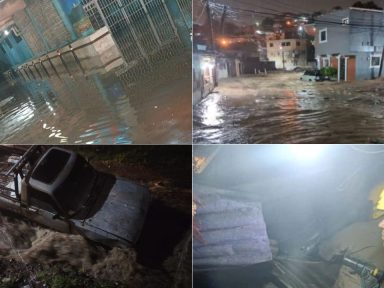 Lluvias afectan la capital: derrumbes, inundaciones y familias amenazadas