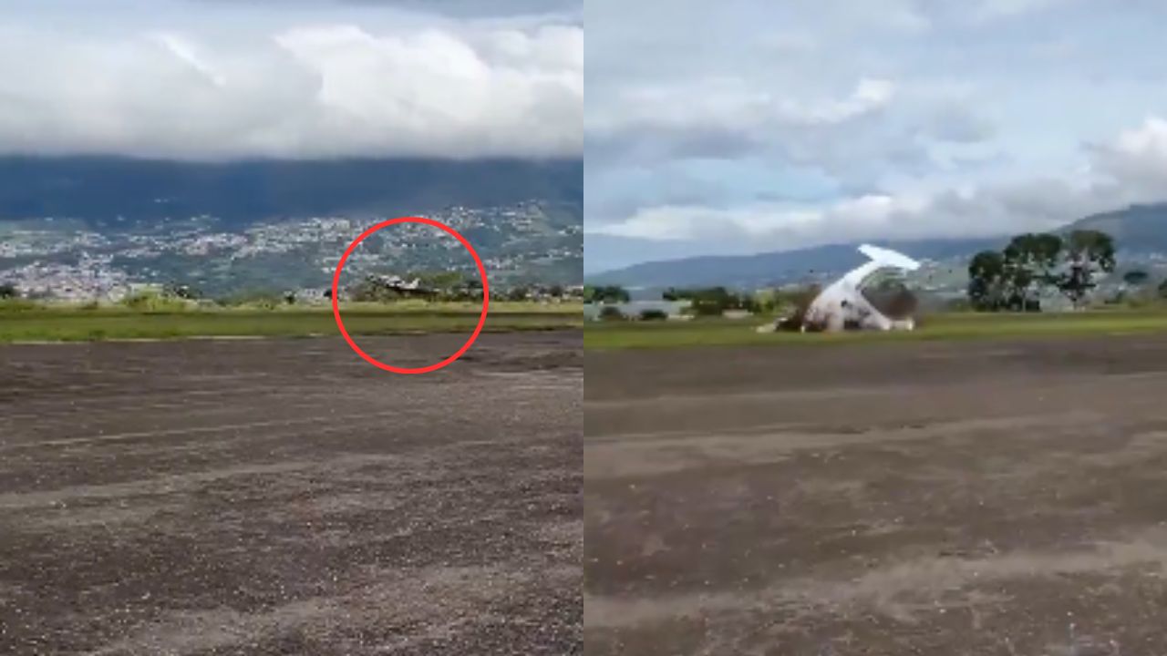 VÍDEO: Avioneta se estrelló mientras despegaba: dos personas perdieron la vida