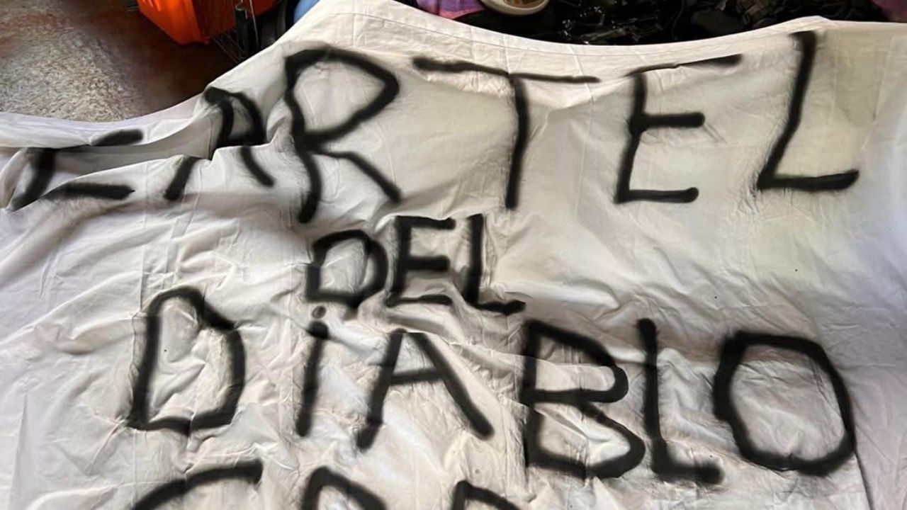 ¿Qué se sabe del 'Cártel del Diablo'? Nombre que aparecía en manta hallada sobre cadáveres