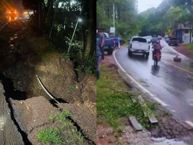 SIT anuncia cierre de tramo de carretera que conecta a Santa Lucía y Valle de Ángeles