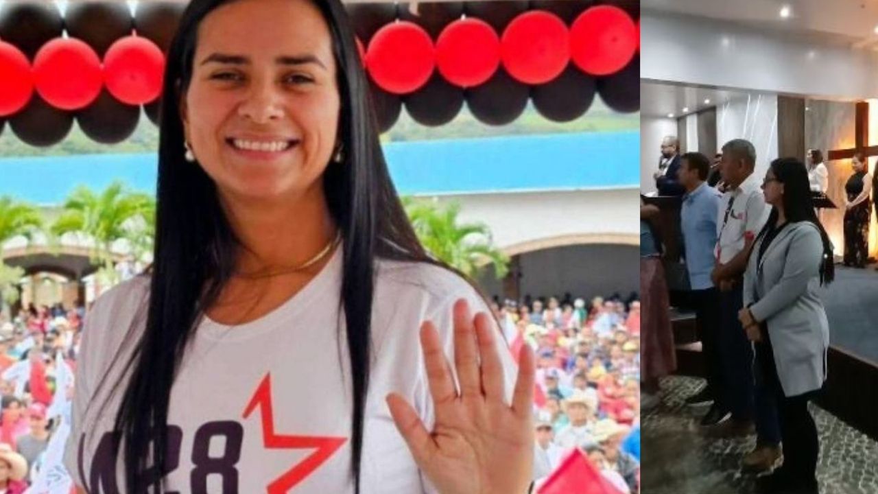VIDEO: Isis Cuéllar reaparece en acto religioso con candidatos de Libre en Copán