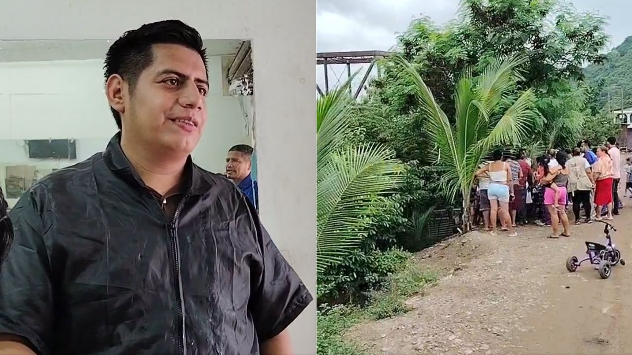 'Dios me dio fuerzas': Barbero relata cómo rescató a alumno que cayó al río Chamelecón