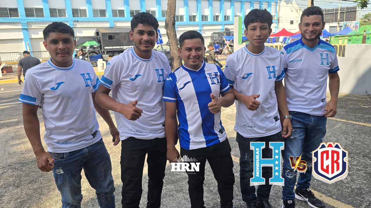 Honduras vs Costa Rica: Una marea azul y blanco rodea ya el Estadio Francisco Morazán