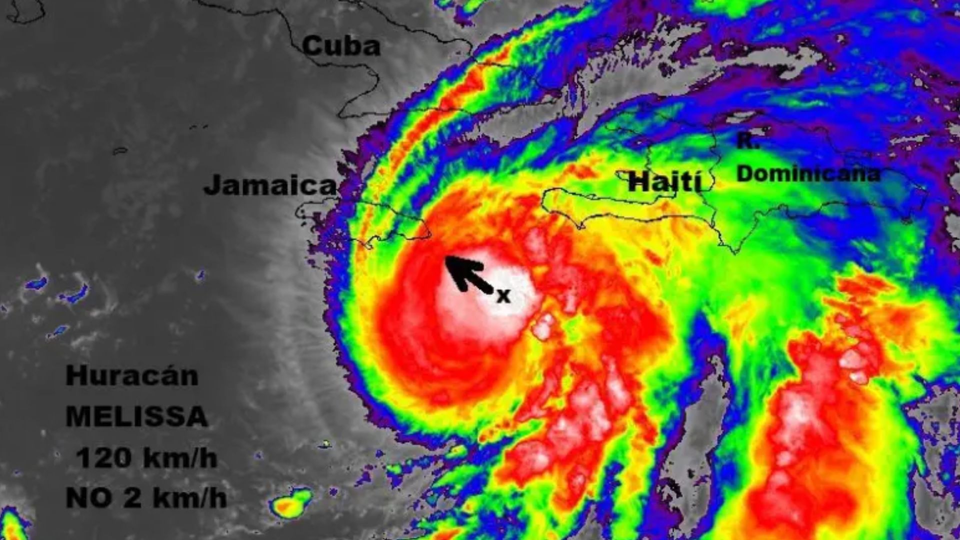 Huracán Melissa está a punto de alcanzar categoría 5: ¿Dónde está y hacia dónde va?