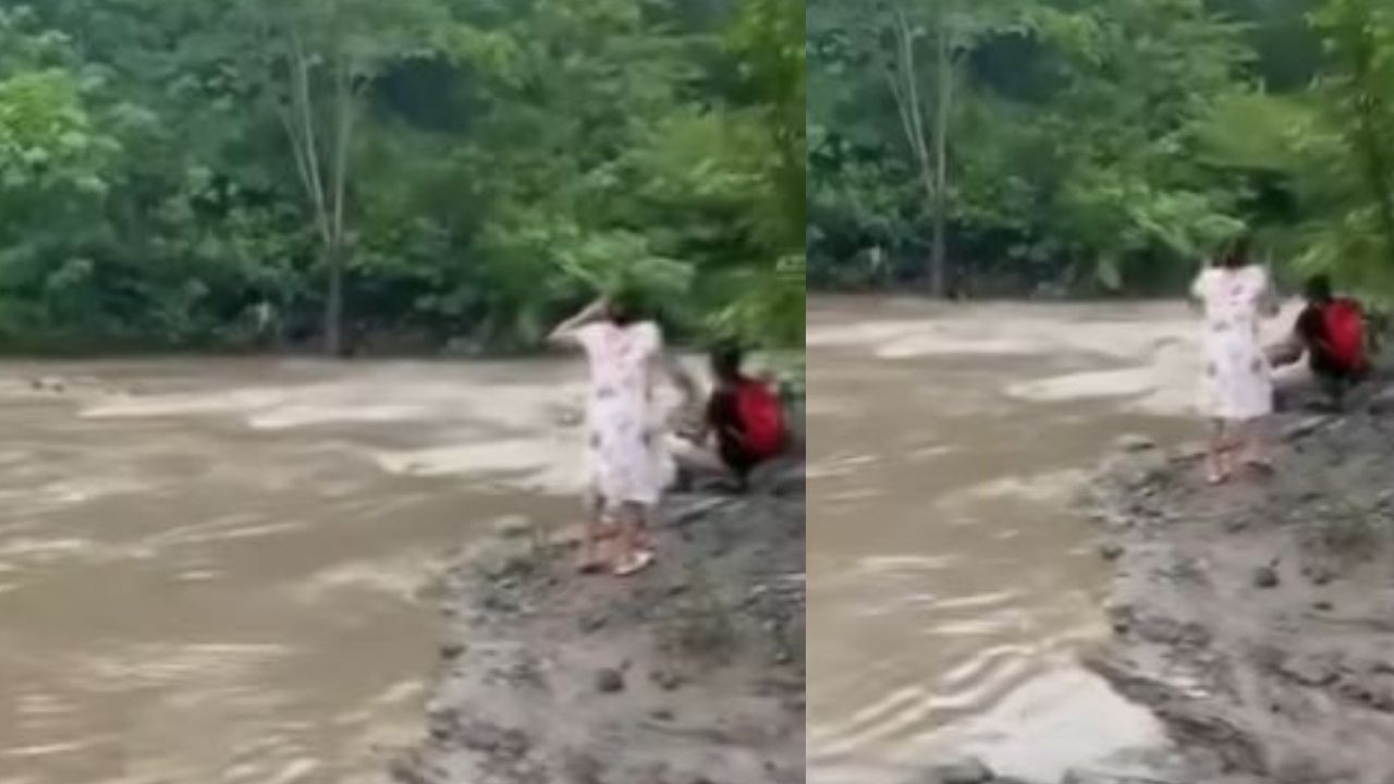 VIDEO | 'Mi niño': madre ve con impotencia a su hijo desaparecer en río de Cortés