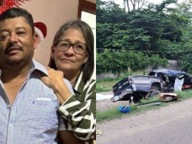 Padres de reconocida periodista fueron las víctimas de accidente en Villanueva, Cortés